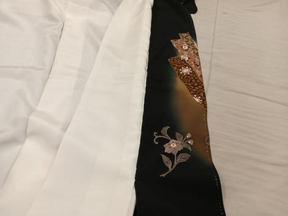 平和屋着物■豪華黒留袖　作家物　花鳥文　暈し染め　金彩　正絹　逸品　未使用　BAAY1243mz