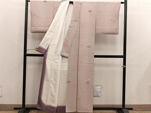 平和屋着物■上質な小紋　青海波　正絹　逸品　BAAY1247mz