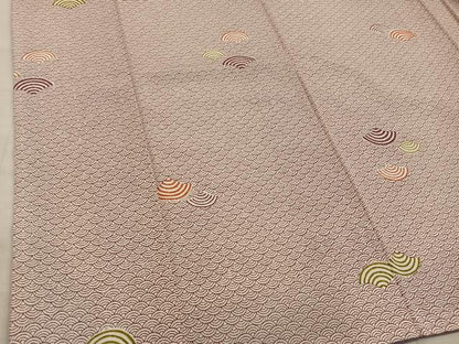 平和屋着物■上質な小紋　青海波　正絹　逸品　BAAY1247mz