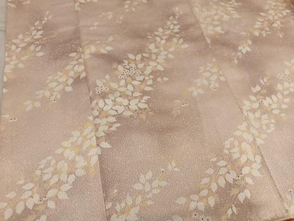 平和屋着物■上質な小紋　草葉文　正絹　逸品　BAAY1277mz