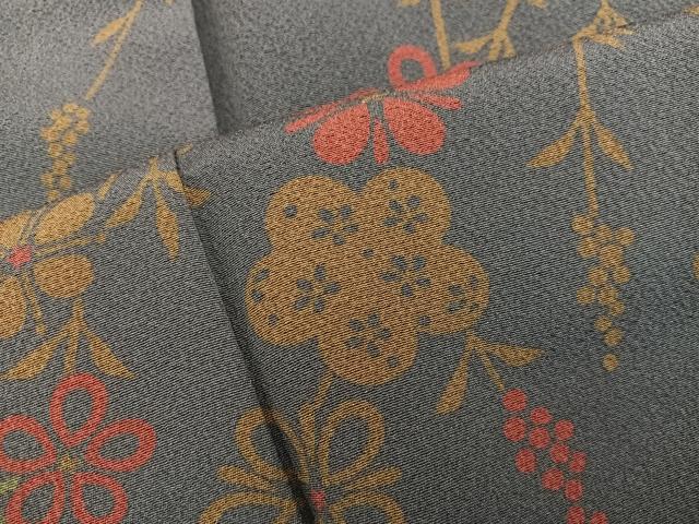 平和屋着物●訪問着　枝垂れ梅　正絹　逸品　BAAY1295mz