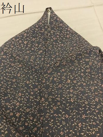平和屋着物●上質な小紋　草花文　正絹　逸品　BAAY1325mz