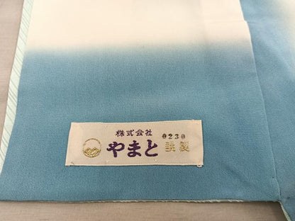 平和屋着物■訪問着　刺繍　流水花文　暈し染め　銀彩　やまと誂製　正絹　逸品　BAAY1353mz
