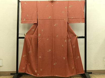 平和屋着物■上質な小紋 花丸文 金彩 正絹 逸品 BAAY1359mz