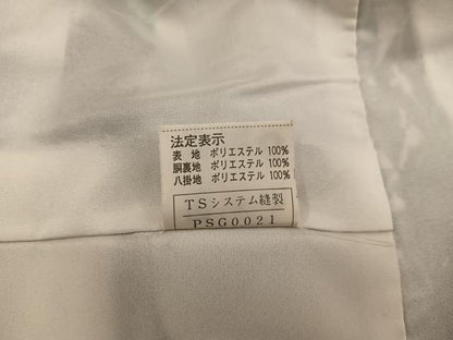 平和屋着物■小紋　枝葉文　黒地　洗える着物　BAAY1396mz