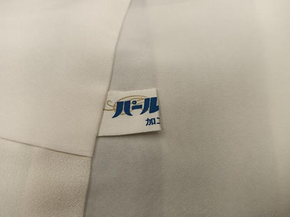 平和屋着物●訪問着　総刺繍　梅花文　暈し染め　金糸　正絹　逸品　BAAY1401mz