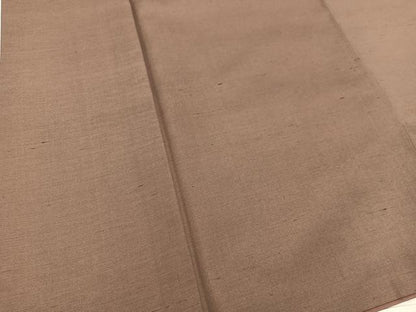 平和屋着物●上質な紬　黒茶色　正絹　逸品　BAAY1407mz