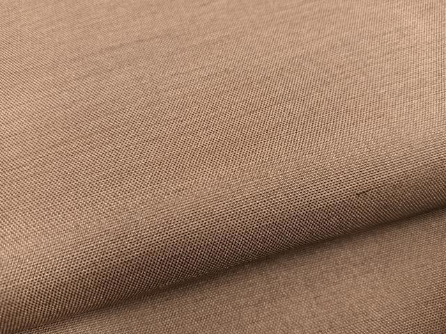 平和屋着物●上質な紬　黒茶色　正絹　逸品　BAAY1407mz