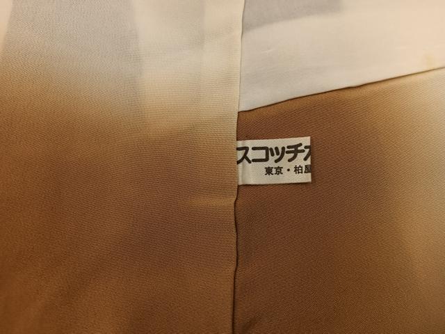平和屋着物●訪問着　総刺繍　横笛花丸文　黒地　正絹　逸品　BAAY1413mz