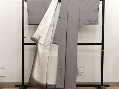 平和屋着物■上質な小紋　網目文　正絹　逸品　BAAY1415mz