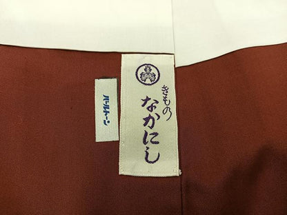平和屋着物■本場大島紬　7マルキ　幾何学文様　正絹　逸品　未使用　BAAY1418mz