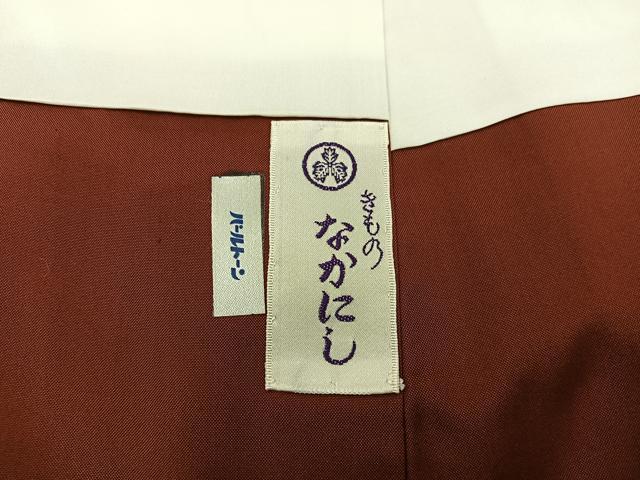 平和屋着物■本場大島紬　7マルキ　幾何学文様　正絹　逸品　未使用　BAAY1418mz