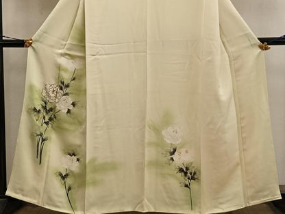 平和屋着物■訪問着　枝花文　暈し染め　正絹　逸品　BAAY1441mz