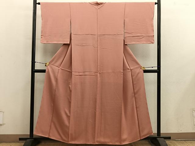 平和屋着物■色留訪問着　草花地紋　東雲色　正絹　逸品　BAAY1450mz