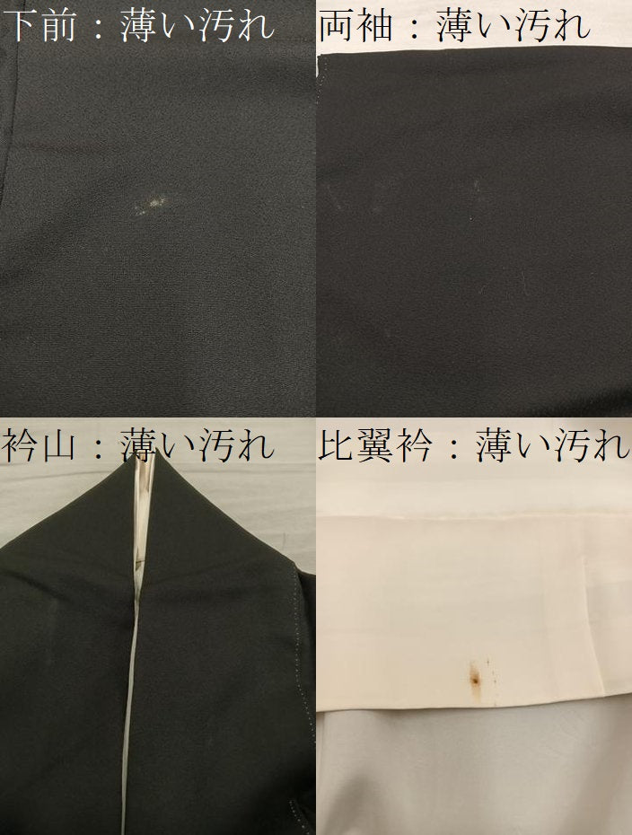 平和屋着物●豪華黒留袖　南天福寿　寿光織　暈し染め　金糸　正絹　逸品　BAAY1463mz