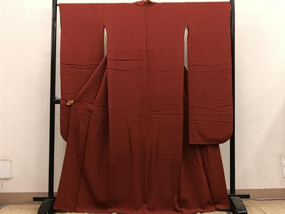 平和屋着物●豪華振袖　栗梅色　正絹　逸品　BAAY1472mz