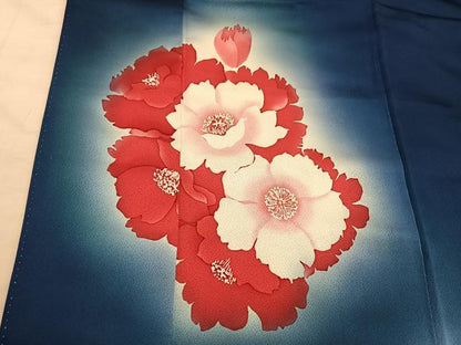 平和屋着物■訪問着　草花文　暈し染め　正絹　逸品　BAAY1479mz