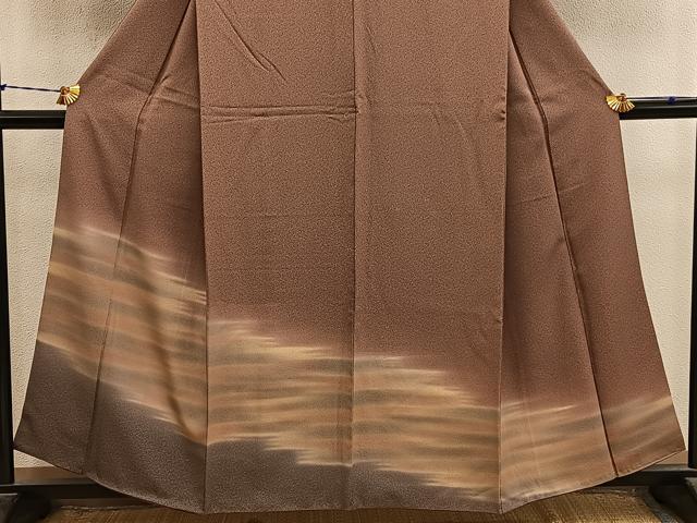 平和屋着物■訪問着　霞文　暈し染め　金彩　正絹　逸品　BAAY1495mz