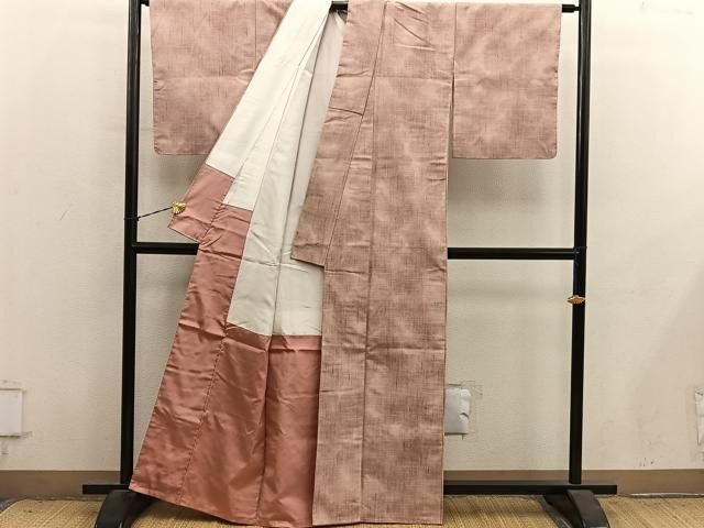 平和屋着物■上質な紬　霞文　正絹　逸品　BAAY1574mz