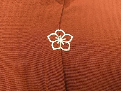 平和屋着物■豪華色留袖　風景花地紋　赤錆色　正絹　逸品　BAAY1591mz