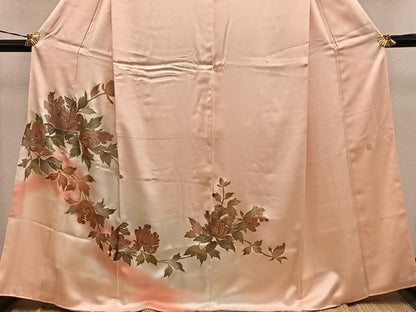 平和屋着物■訪問着　作家物　枝花文　暈し染め　金彩　正絹　逸品　BAAY1698mz