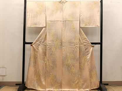 平和屋着物■上質な小紋　樹林文　正絹　逸品　BAAY1862mz