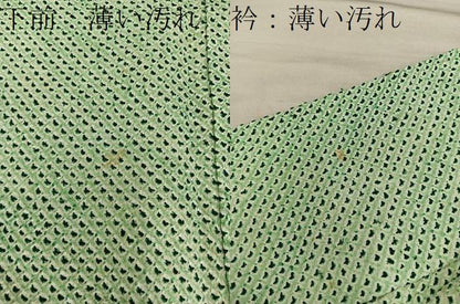 平和屋着物■大変加工の良い総絞り小紋　正絹　逸品　BAAY1869mz