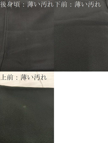 平和屋着物■豪華黒留袖　作家物　御所車人物花文　暈し染め　金彩　正絹　逸品　BAAY1871mz