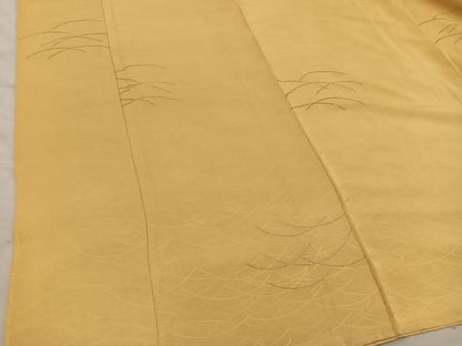 平和屋着物■上質な小紋　芝草文　正絹　逸品　未使用　BAAY1892mz
