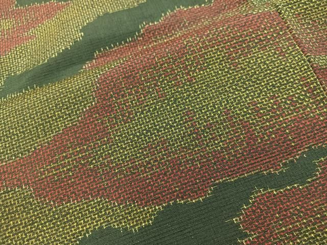 平和屋着物■上質な紬　幾何学文様　正絹　逸品　BAAY1997mz