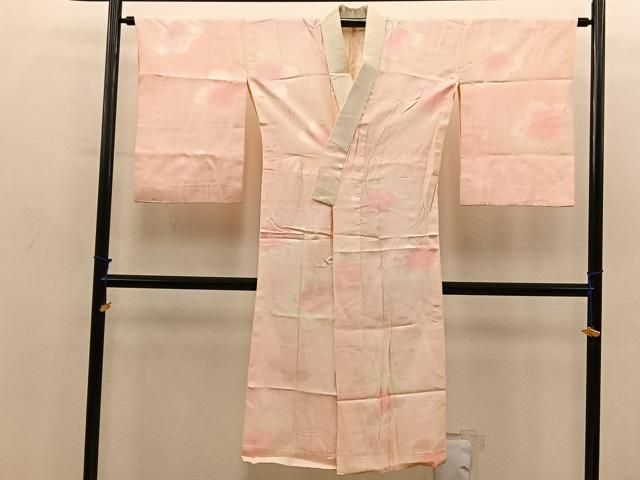 平和屋着物■長襦袢　無双仕立て　草花地紋　暈し染め　正絹　逸品　BAAY2003mz