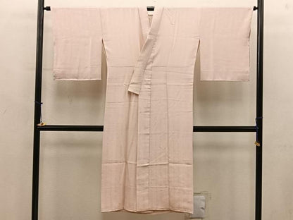 平和屋着物■長襦袢　袷　文字地紋　白茶色　正絹　逸品　BAAY2018mz