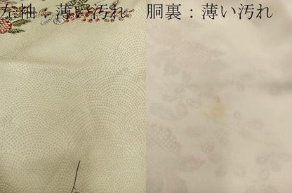平和屋着物■上質な小紋　菊花文　正絹　逸品　BAAY2020mz
