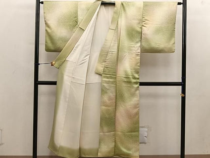 平和屋着物■上質な小紋　菊花文　暈し染め　正絹　逸品　BAAY2025mz