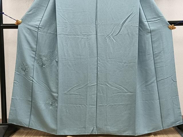 平和屋着物■豪華色留袖　総刺繍　スワトウ刺繍　雪輪花文　正絹　逸品　BAAY2043mz