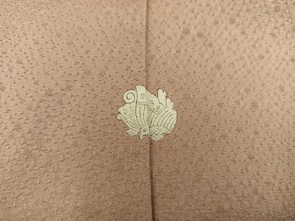 平和屋着物■上質な色無地　薄香色　正絹　逸品　BAAY2048mz