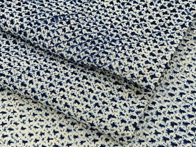 平和屋着物∴夏物　男性　浴衣　有松鳴海絞り　三浦絞り　綿　逸品　BAAY3008hj