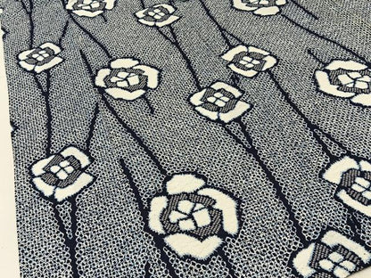 平和屋着物∴夏物　浴衣　草花文　リップル生地　綿　逸品　BAAY3009hj