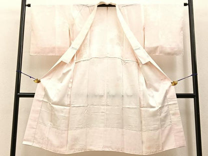 平和屋着物■長襦袢　無双仕立て　草花地紋　暈し染め　正絹　逸品　未使用　BAAY3019hj