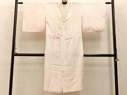 平和屋着物■長襦袢　無双仕立て　草花地紋　暈し染め　正絹　逸品　未使用　BAAY3019hj