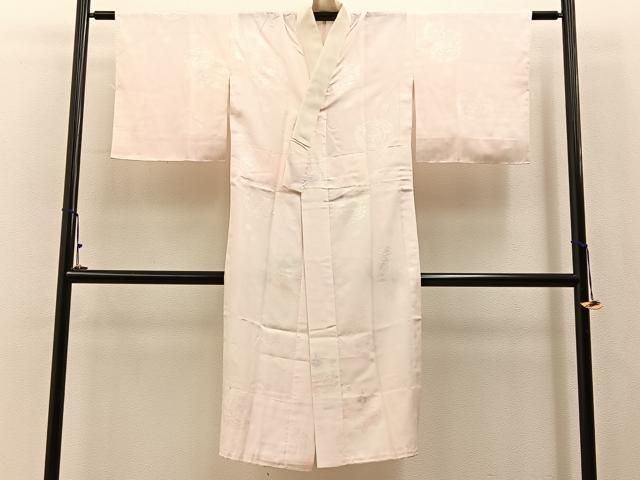 平和屋着物■長襦袢　無双仕立て　草花地紋　暈し染め　正絹　逸品　未使用　BAAY3019hj
