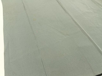 平和屋着物■江戸小紋　万筋　湊鼠色×白磁色　正絹　逸品　BAAY3021hj