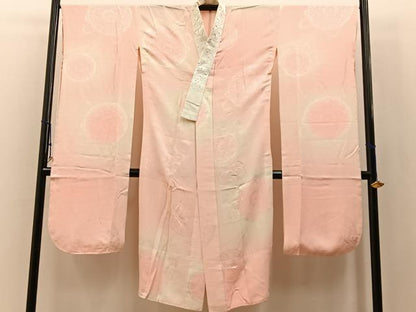 平和屋着物■振袖用長襦袢　無双仕立て　鏡裏地紋　暈し染め　半衿刺繍　正絹　逸品　未使用　BAAY3029hj