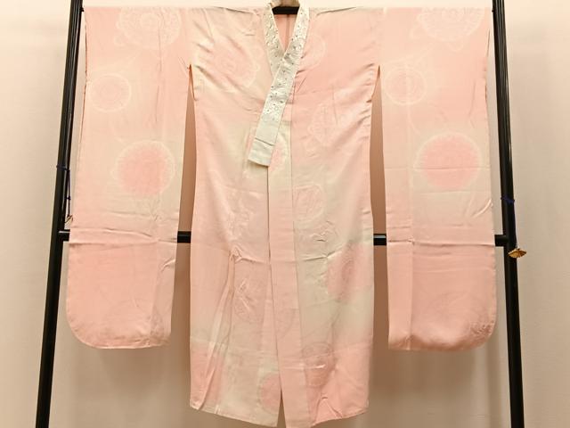 平和屋着物■振袖用長襦袢　無双仕立て　鏡裏地紋　暈し染め　半衿刺繍　正絹　逸品　未使用　BAAY3029hj