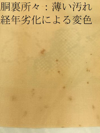 平和屋着物■上質な小紋　鹿の子菊文　金彩　正絹　逸品　BAAY3031hj