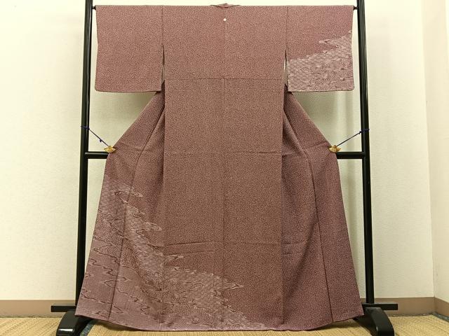 平和屋着物■訪問着　江戸小紋　竜田川　正絹　逸品　BAAY3033hj