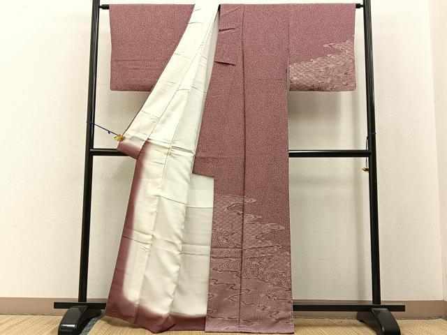 平和屋着物■訪問着　江戸小紋　竜田川　正絹　逸品　BAAY3033hj