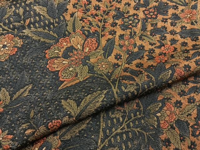 平和屋着物■上質な小紋　更紗花文　正絹　逸品　BAAY3037hj