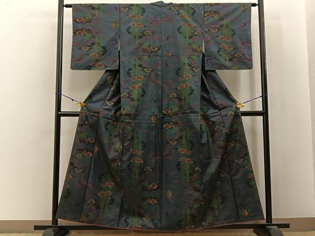平和屋着物■本場大島紬　7マルキ　桐　正絹　逸品　BAAY3046hj