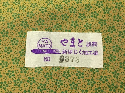 平和屋着物■訪問着　更紗花唐草文　鬼しぼ縮緬　やまと誂製　正絹　逸品　BAAY3054hj